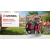 GRINDA HRM-60, для шлангов 60м x 1/2″ и 30м х 3/4″, стальные опоры, пластиковый барабан, катушка для шлангов (8-428410)