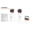 GRINDA HRM-60, для шлангов 60м x 1/2″ и 30м х 3/4″, стальные опоры, пластиковый барабан, катушка для шлангов (8-428410)
