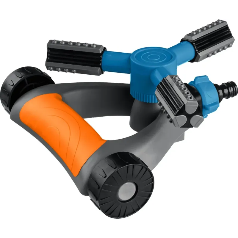 GRINDA RR-Pro, 3 сопла, на подставке с колёсиками, ударопрочный пластик, круговой распылитель, PROLine (429317)