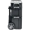 KETER SMART ROLLING, 564 х 373 х 700 мм, (22″), набор пластиковый ящик-тележка + ящик для инструментов + ящик органайзер (38390-22)