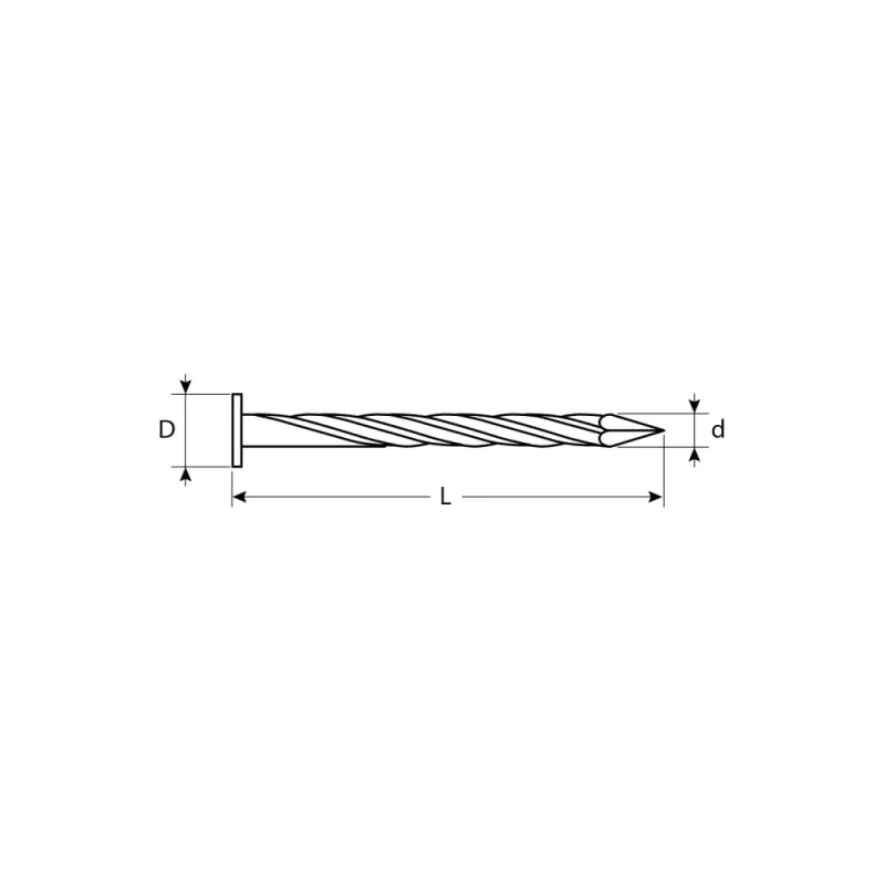 ЗУБР 60 x 2.8 мм, цинк, 5 кг, винтовые гвозди (305270-28-060)