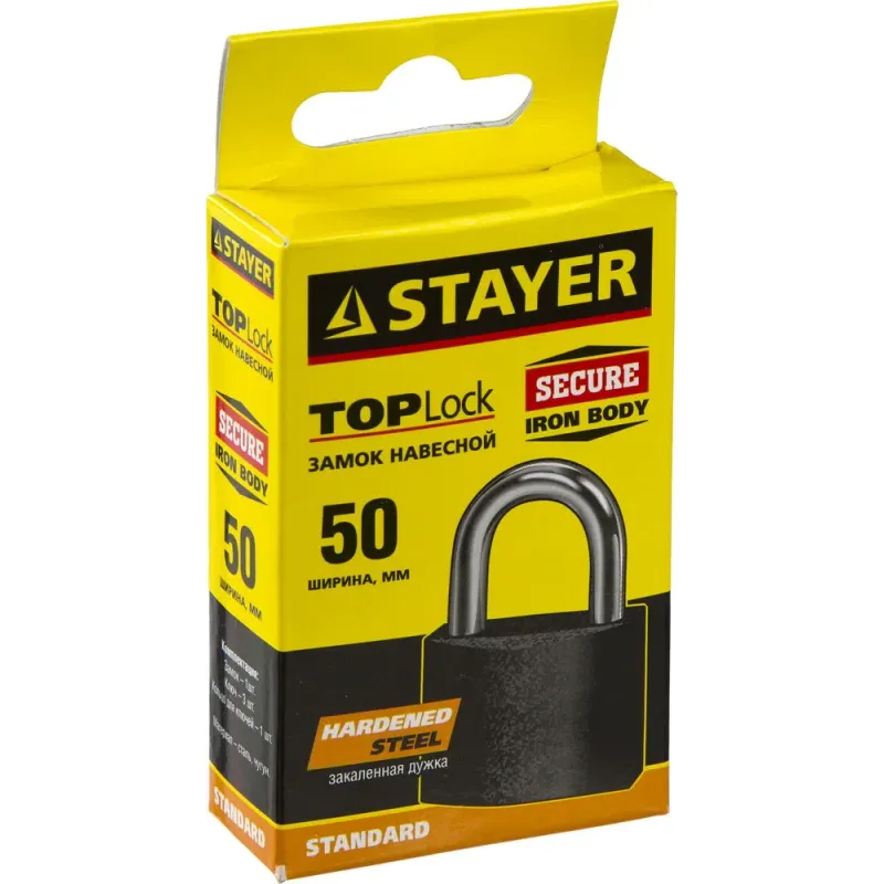 STAYER 50 мм, навесной замок (37160-50)