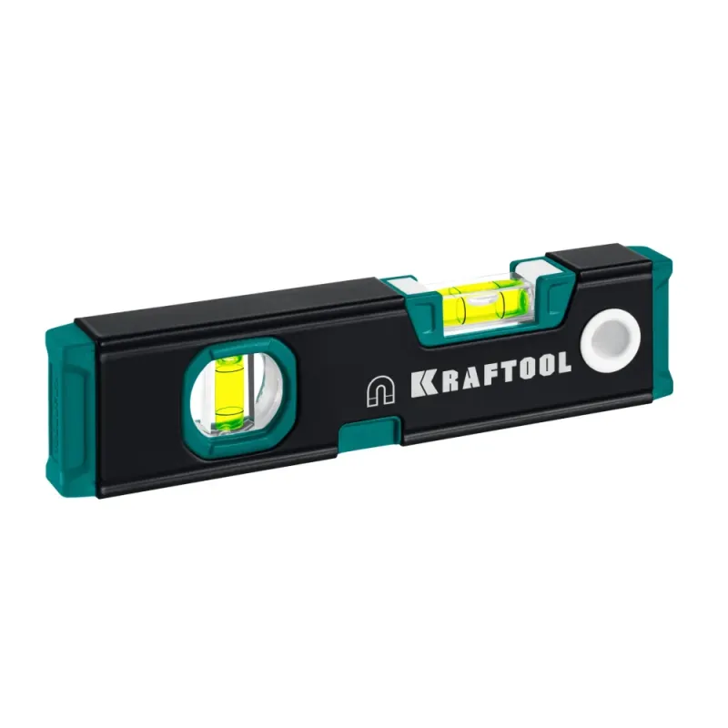 KRAFTOOL KOMPAKT-200, 200 мм, усиленный профиль, компактный магнитный уровень (34782)