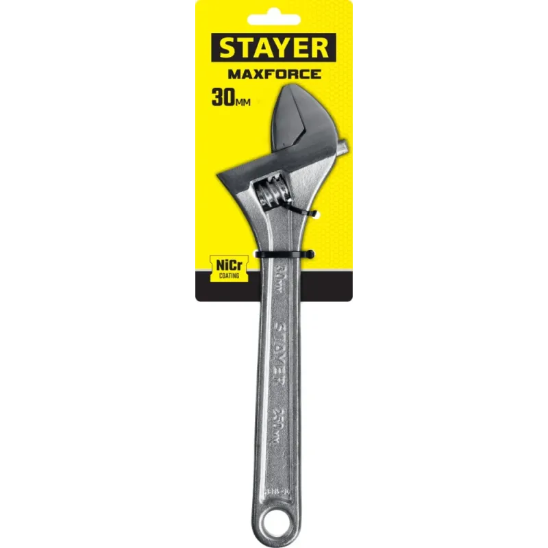 STAYER MAXFORCE, 250/30 мм, разводной ключ (2725-25)