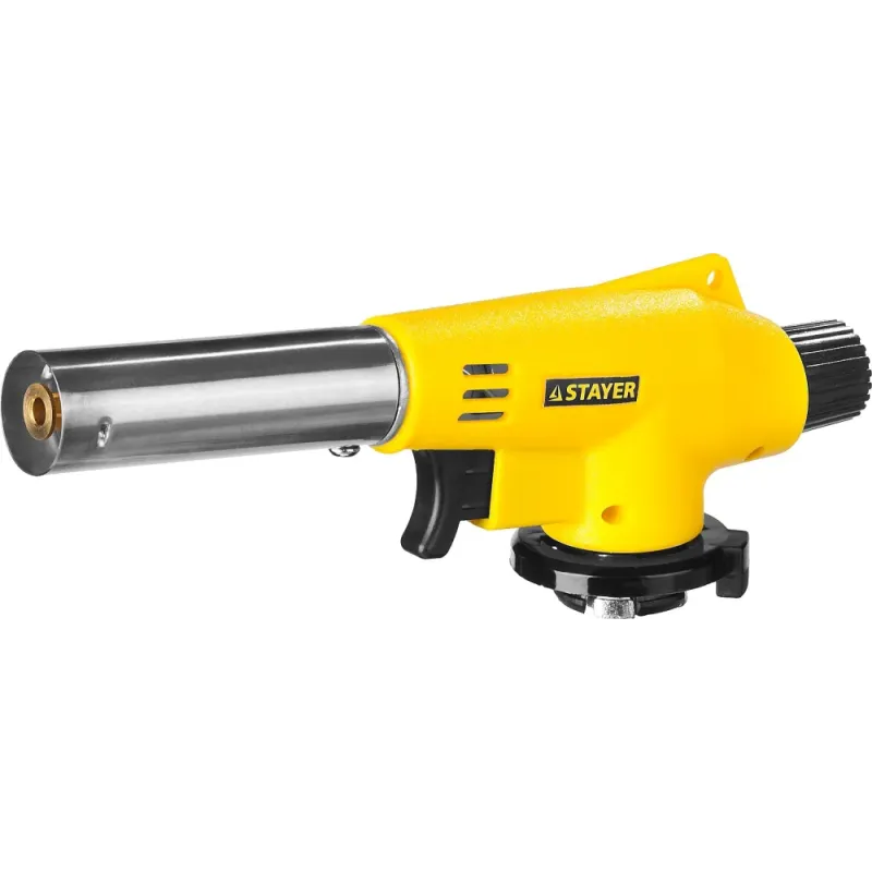 STAYER MaxTerm MG200, 1300°C, газовая горелка с пьезоподжигом на баллон с цанговым соединением (55584)