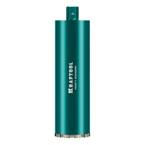 KRAFTOOL DIAMOND 132 мм (450 мм, 1 1/4″, лазерная сварка, сухое сверление с микроударом), алмазная коронка по железобетону (29825-132)