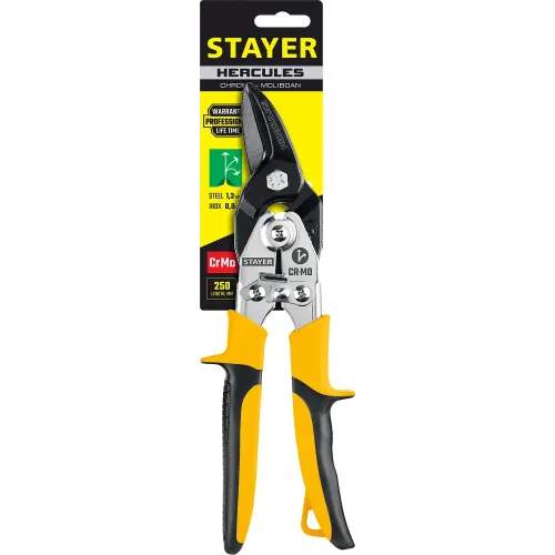 STAYER Hercules, 250 мм, правые ножницы по металлу, Professional (2321)