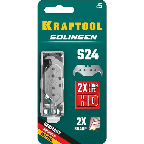 KRAFTOOL Solingen-S24, 5 шт, крюковидные лезвия (09643-S5)