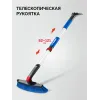 ЗУБР телескопическая щётка с поворотной головой от снега автомобильная, 860-1210 мм, Профессионал (61062)