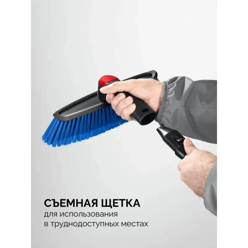 ЗУБР телескопическая щётка с поворотной головой от снега автомобильная, 860-1210 мм, Профессионал (61062)