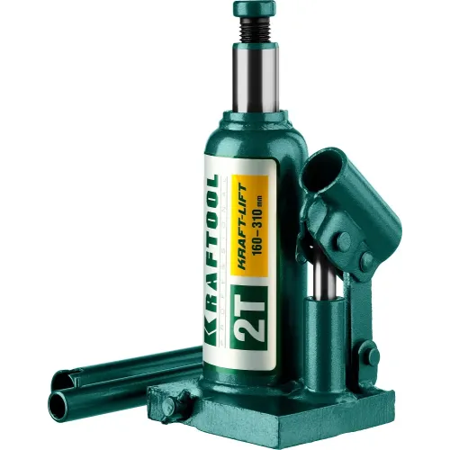 KRAFTOOL KRAFT-LIFT, 2 т, 158 - 308 мм, бутылочный гидравлический домкрат (43462-2)