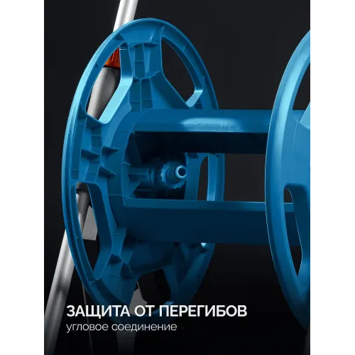 GRINDA HRK-25, шланг 25м x 1/2″, поливочный набор 4 предмета, стальные опоры, катушка со шлангом в комплекте ProLine (428460)