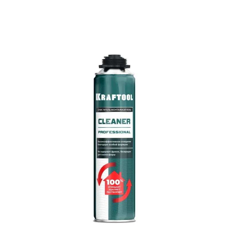 KRAFTOOL CLEANER, 500 мл, очиститель монтажной пены (41189)