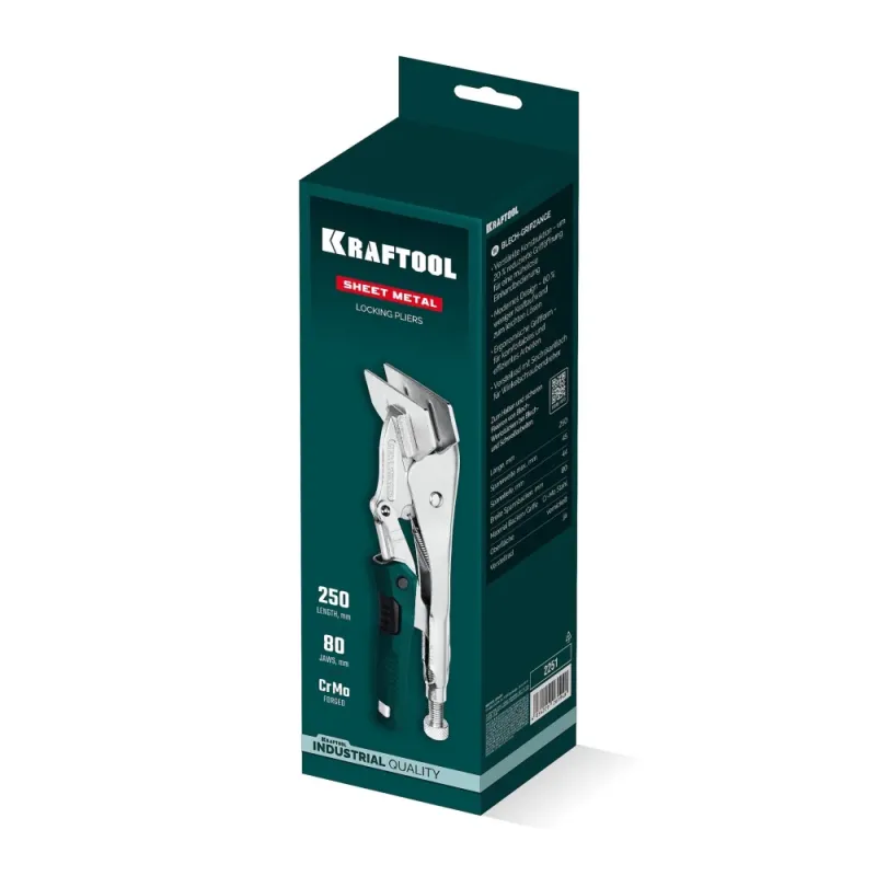 KRAFTOOL Sheet Metal, 250 мм, зажимные клещи (2251)