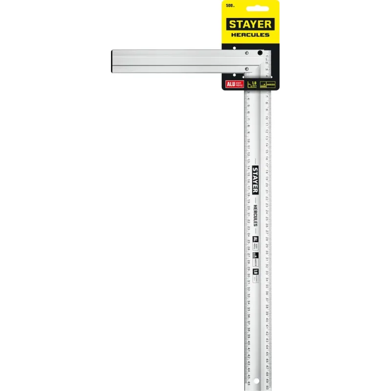 STAYER 500 мм, жесткий столярный угольник, Professional (3432-50)