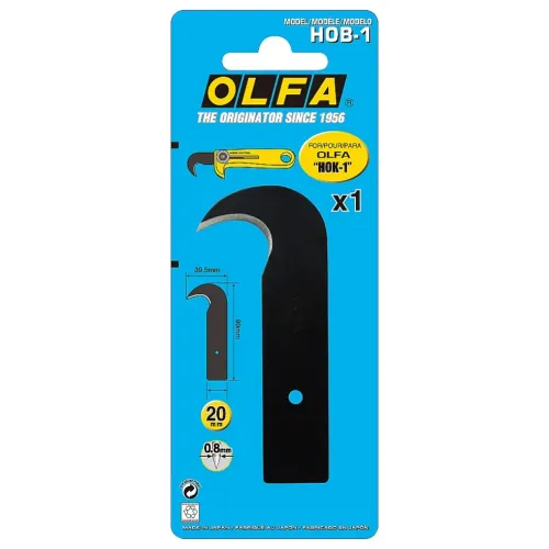 OLFA 39.5 мм, лезвие-крюк для ножа OLFA-HOK-1 (OL-HOB-1)