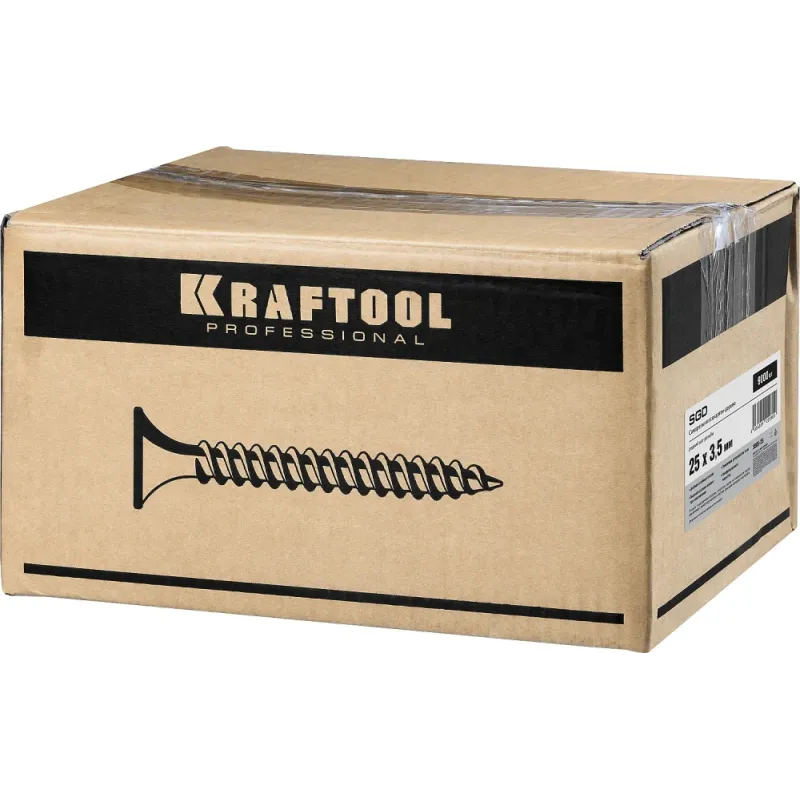 KRAFTOOL СГД, 16 х 3.5 мм, фосфатированное покрытие, 15000 шт (14,7 кг.), саморез гипсокартон-дерево (3005-16)