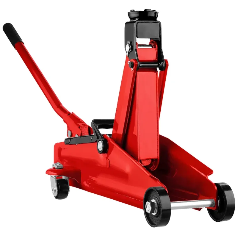 STAYER R-28 RED FORCE, 2 т, 130 - 350 мм, подкатной домкрат для легковых а/м, Professional (43153-2)