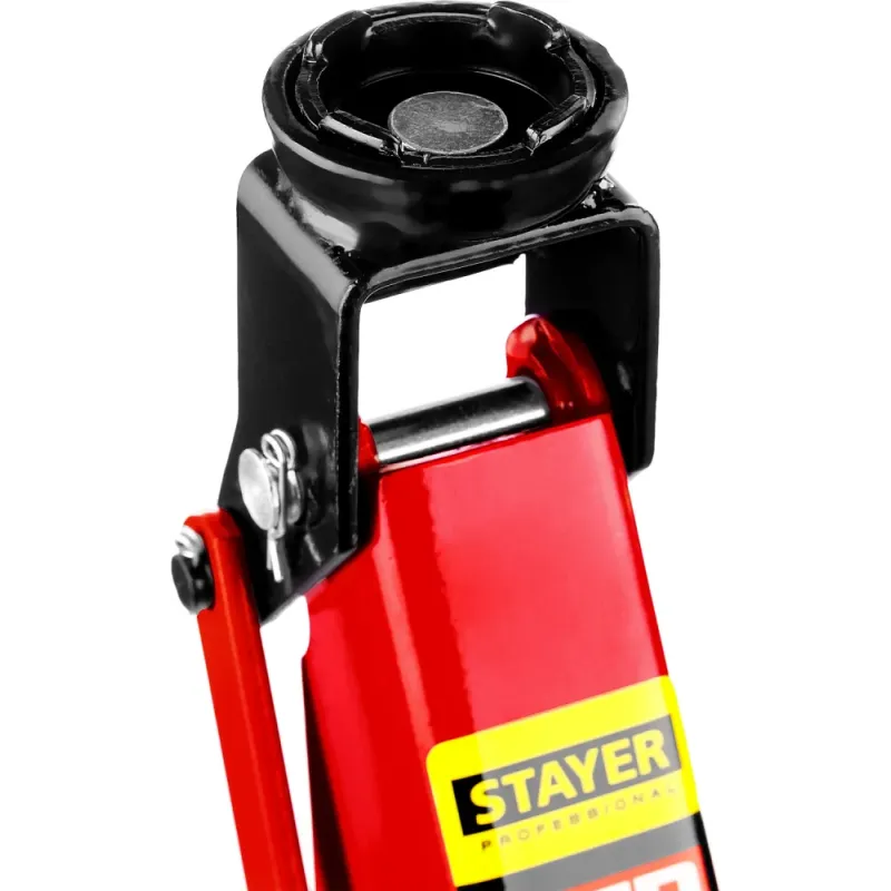 STAYER R-28 RED FORCE, 2 т, 130 - 350 мм, подкатной домкрат для легковых а/м, Professional (43153-2)