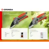 GRINDA G-24, 200 мм, с двухкомпонентными рукоятками, контактный секатор (423124)
