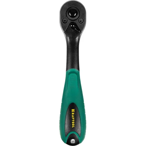 KRAFTOOL 1/4″, 72 зубца, пластиковое покрытие, трещотка для торцовых головок (27796-1/4)