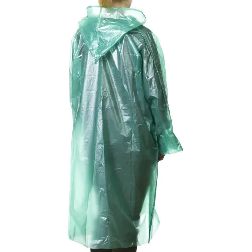 STAYER полиэтилен, зеленый, S-XL, 50 микрон, плащ-дождевик (11610)