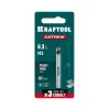 KRAFTOOL EXTREM, d 6.3x5х45 мм, Z3, 90°, сталь M35, U-образная спираль, зенковка (29734-3)