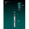 KRAFTOOL EXTREM, d 6.3x5х45 мм, Z3, 90°, сталь M35, U-образная спираль, зенковка (29734-3)