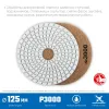 ЗУБР 125 мм, №3000, мокрое шлифование, алмазный гибкий шлифовальный круг АГШК, Профессионал (29867-3000)