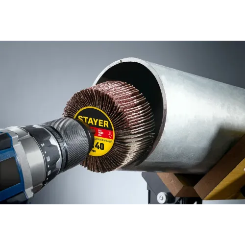 STAYER d 50 x 20 мм, P60, на шпильке d 6 мм, круг шлифовальный лепестковый (36607-060)