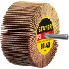 STAYER d 80 x 40 мм, P60, на шпильке d 6 мм, круг шлифовальный лепестковый (36609-060)