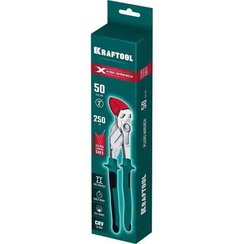 KRAFTOOL Vise-Wrench X, 250 мм, клещи переставные-гаечный ключ (22067)