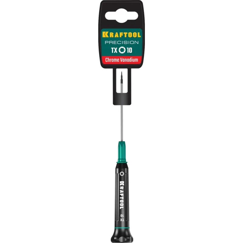 KRAFTOOL Precision TX10, отвертка для точных работ (25684-10)
