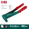 KRAFTOOL X-3, 2.4 - 4.8 мм, 260 мм, литой заклепочник (31170)