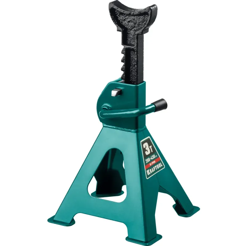 KRAFTOOL S-PIN, 3 т, 290 - 430 мм, усиленная страховочная подставка со штифтом (43465-3)