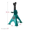 KRAFTOOL S-PIN, 3 т, 290 - 430 мм, усиленная страховочная подставка со штифтом (43465-3)
