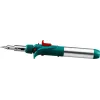 KRAFTOOL SolderGas, 120 K, 30 - 120 Вт, 1300°С, горелка, фен, пьезоподжиг, набор 10 в 1, газовый паяльник (55503-H10)