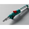 KRAFTOOL SolderGas, 120 K, 30 - 120 Вт, 1300°С, горелка, фен, пьезоподжиг, набор 10 в 1, газовый паяльник (55503-H10)