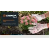 GRINDA PROTECT, M (8), садовые перчатки с прозрачным нитриловым покрытием, чёрные, 13 класс (11296-M)