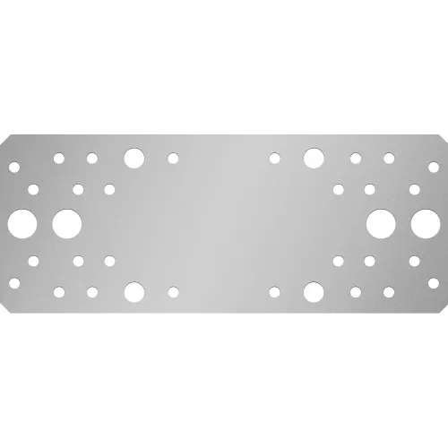ЗУБР КП-2.5, 200 x 80 x 2.5 мм, цинк, крепежная пластина (31023-200)