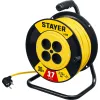 STAYER S-225, ПВС, 2 х 2.5 мм2, 30 м, 3750 Вт, силовой удлинитель на катушке (55070-30)