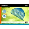 GRINDA PL-22, 430 х 40 х 210 мм, 22 зубца, ударопрочный пластик, грабли веерные пластиковые, PROLineе (421817)