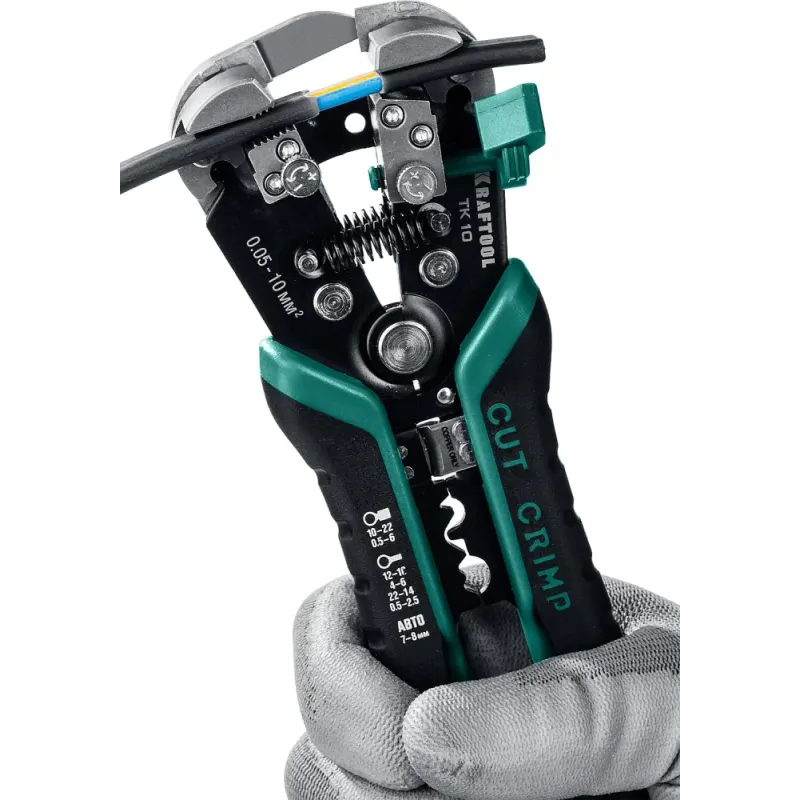 KRAFTOOL TK-10, 0.05 - 10 мм2, автоматический стриппер (22639)