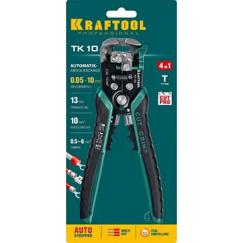 KRAFTOOL TK-10, 0.05 - 10 мм2, автоматический стриппер (22639)