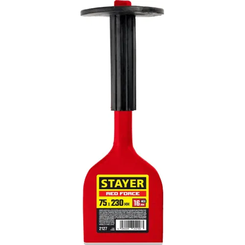 STAYER Red Force, 75 х 230 мм, зубило-конопатка с протектором (2127)