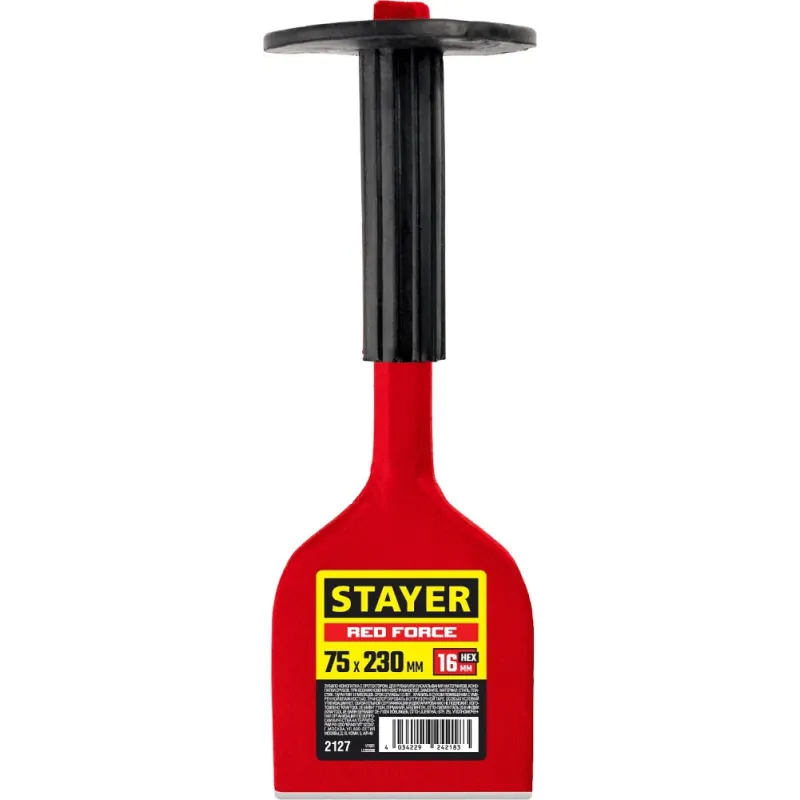 STAYER Red Force, 75 х 230 мм, зубило-конопатка с протектором (2127)