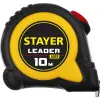 STAYER Leader, 10 м х 25 мм, рулетка с автостопом, Professional (3402-10-25)