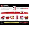 MIRAX 600 мм, с зеркальным глазком, литой алюминиевый уровень (34612-060)