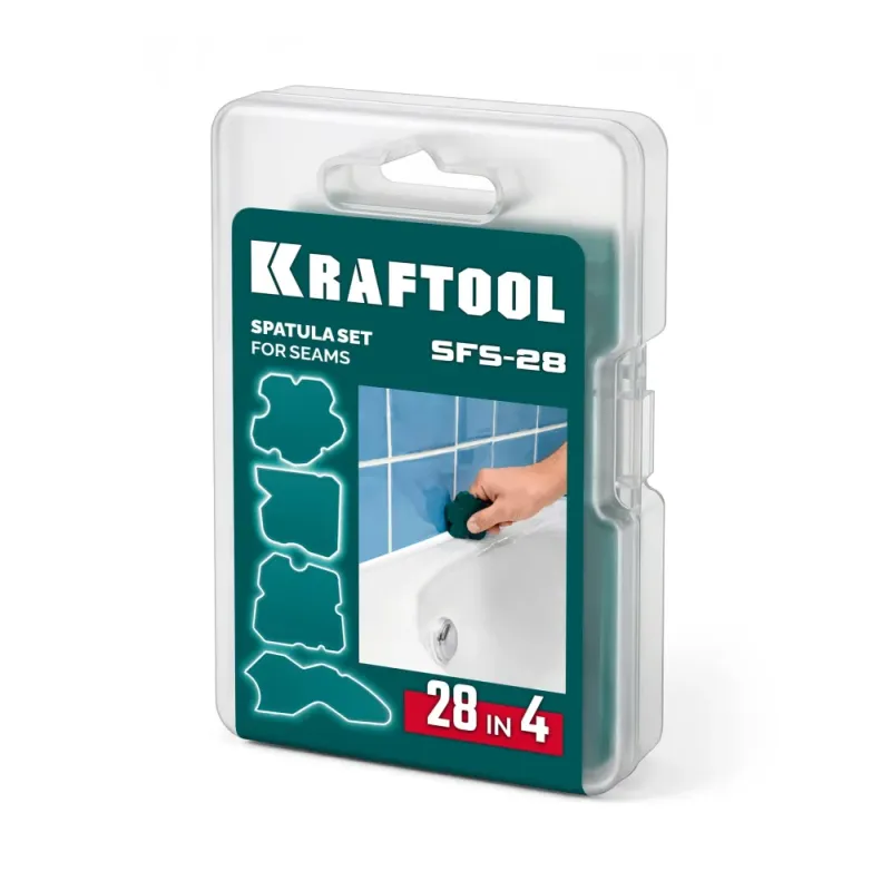 KRAFTOOL SFS-28 набор специальных шпателей для формирования швов герметика (10121-H4)