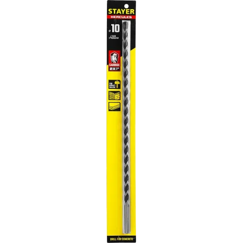 STAYER Hercules, 10 x 400 мм, cверло по бетону, Professional (2915-400-10)